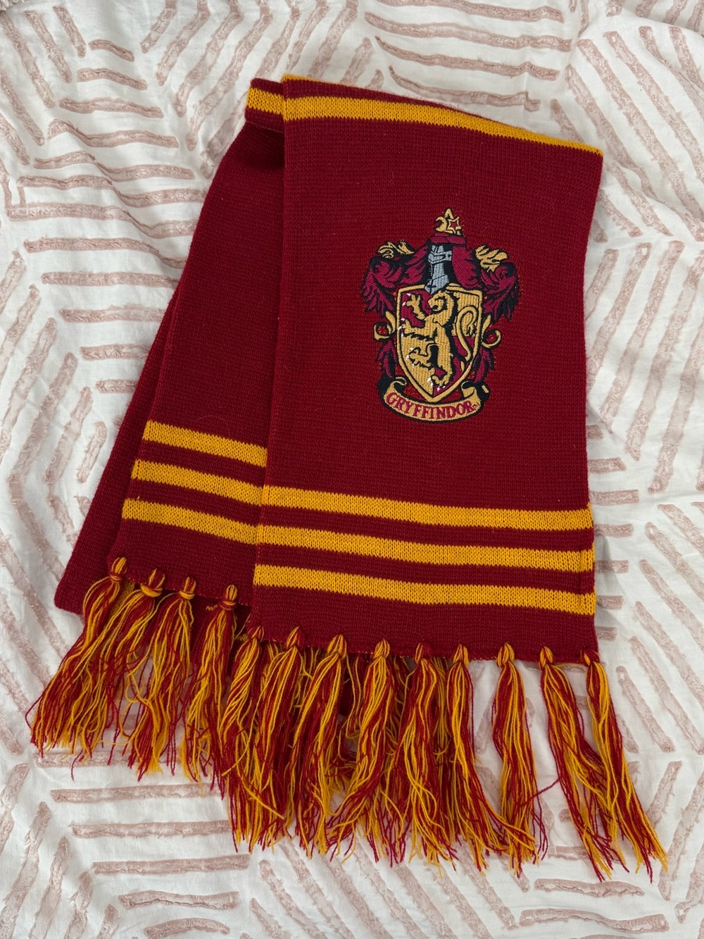 Gryffindor Kids Knit Scarf in Maroon and Gold